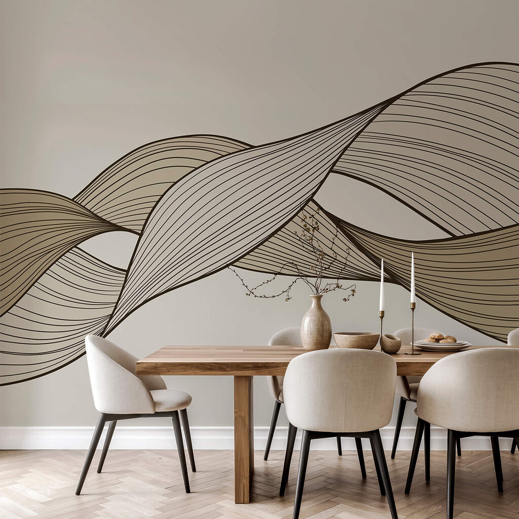 Lijnbundels als gevouwen linten — interieur 2