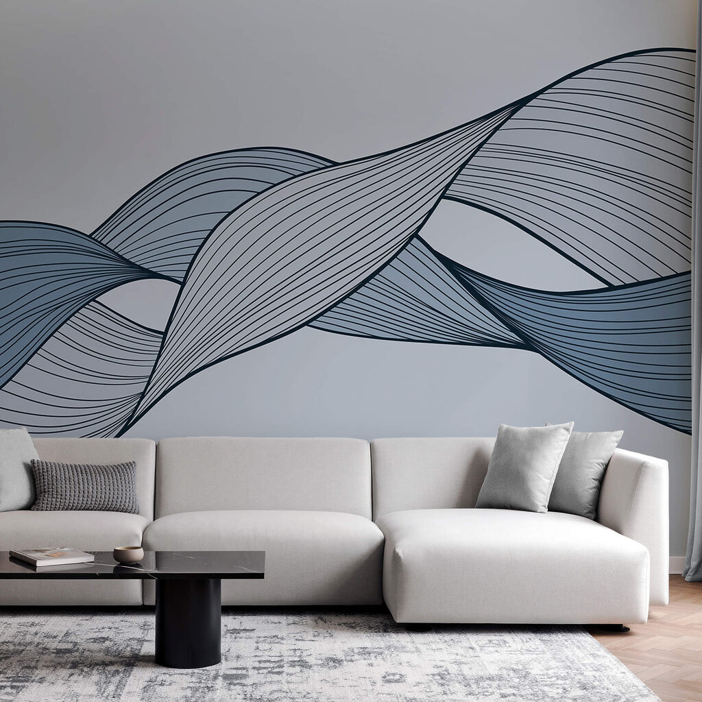 Gevlochten golven in lijnwerk — interieur 2
