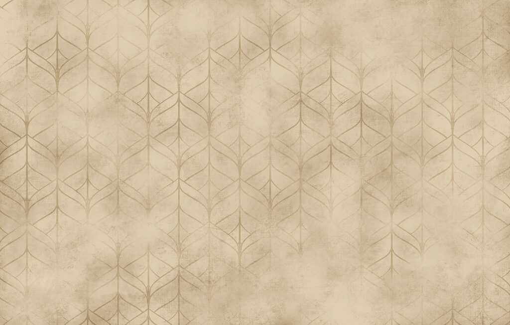 Fijne geometrie op beige — volledig ontwerp