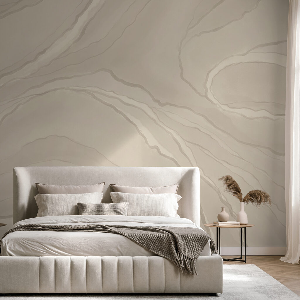 Lichte aders in zandkleur — interieur 2
