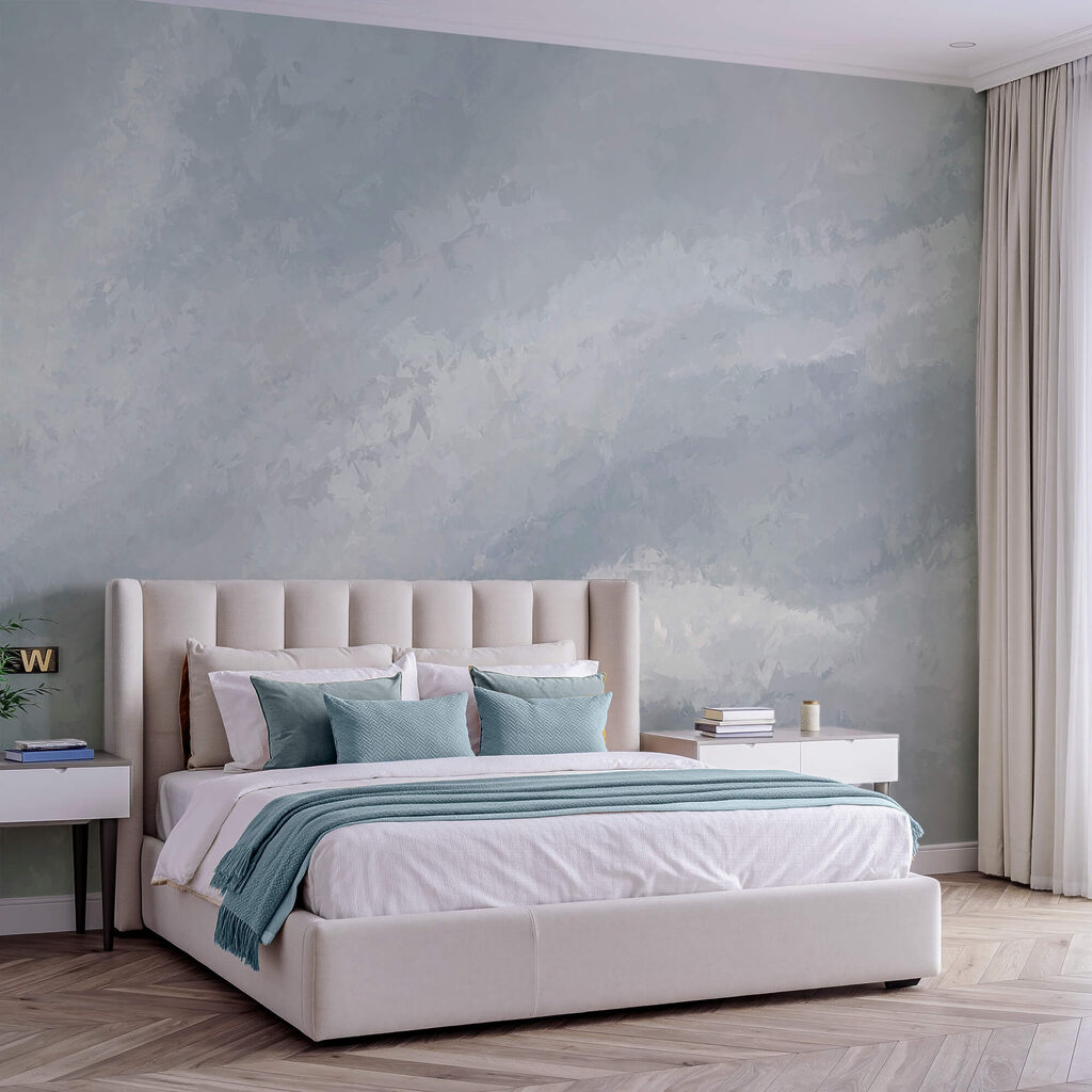 Zachte banen in lichtblauw — interieur 2