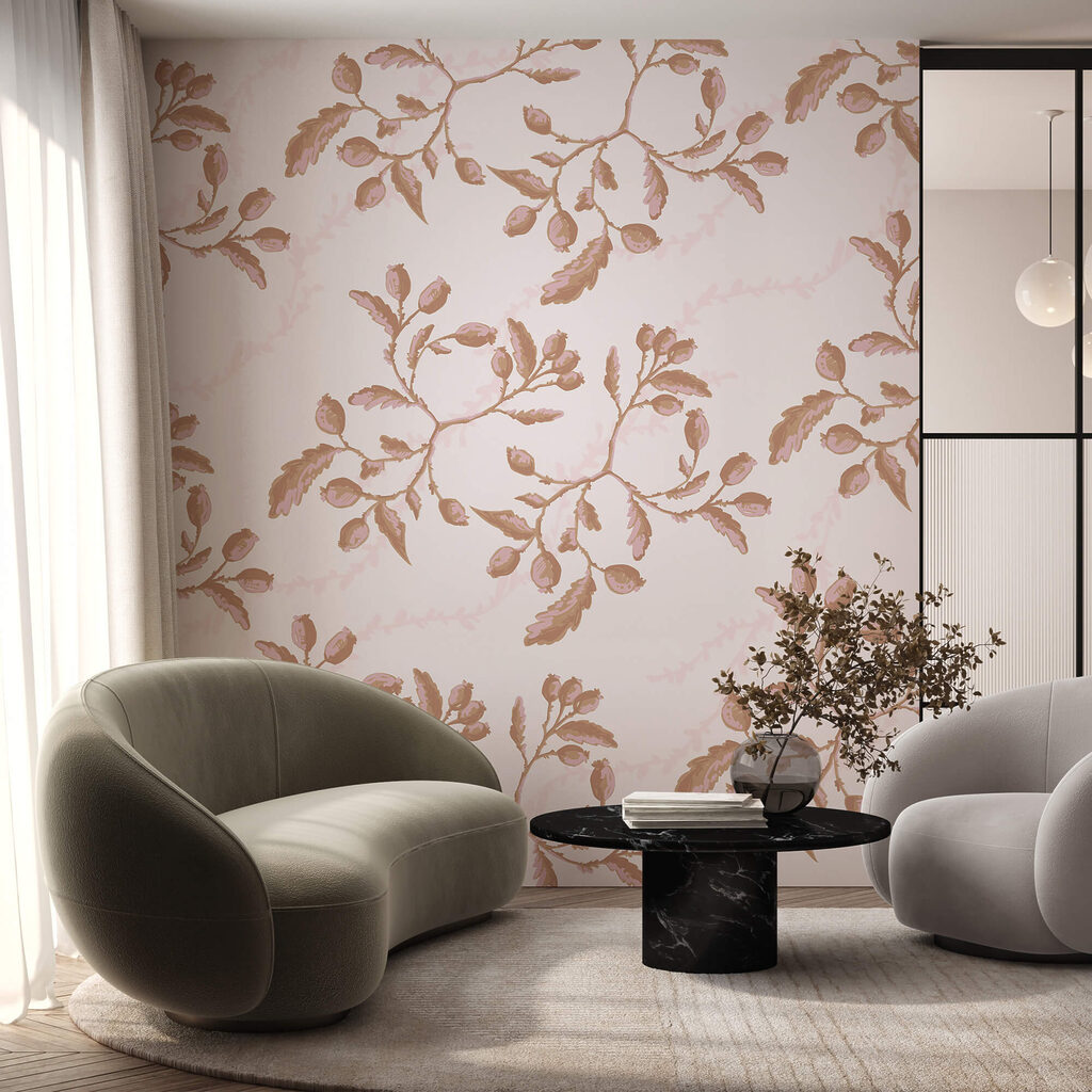 Kleine rozentakken in rijen — interieur 2