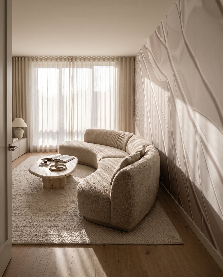 Bladribbels langs bleke verf — interieur 2