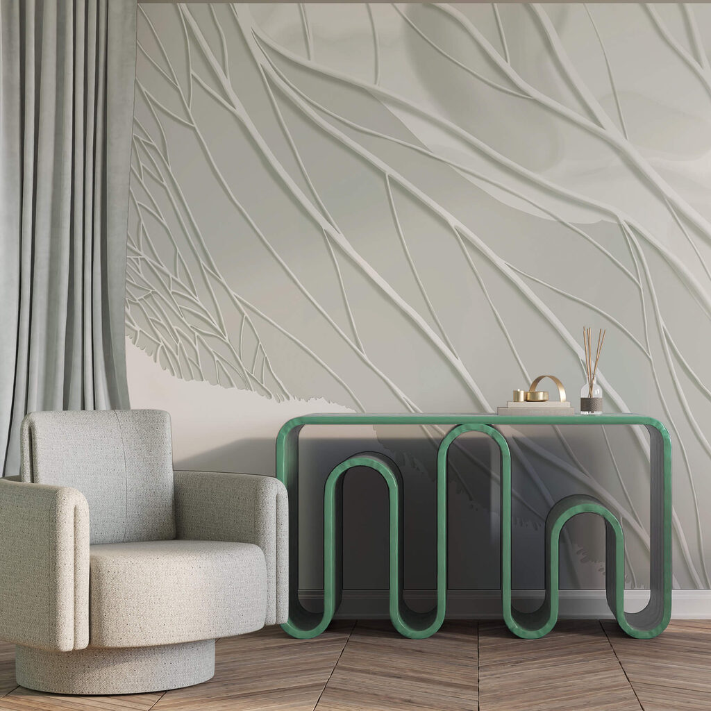 Witte achtergrond met lijnen — interieur 2