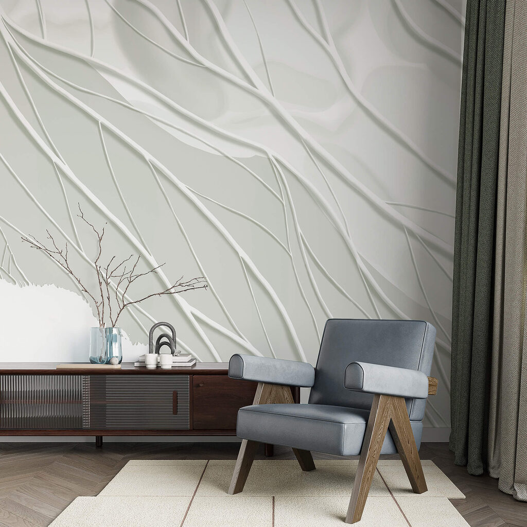 Witte achtergrond met lijnen — interieur 1