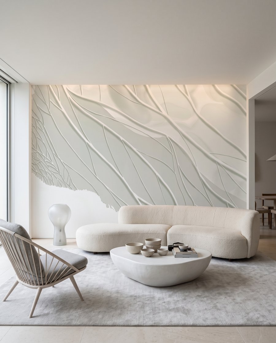 Landschap van witte nerven — interieur 3