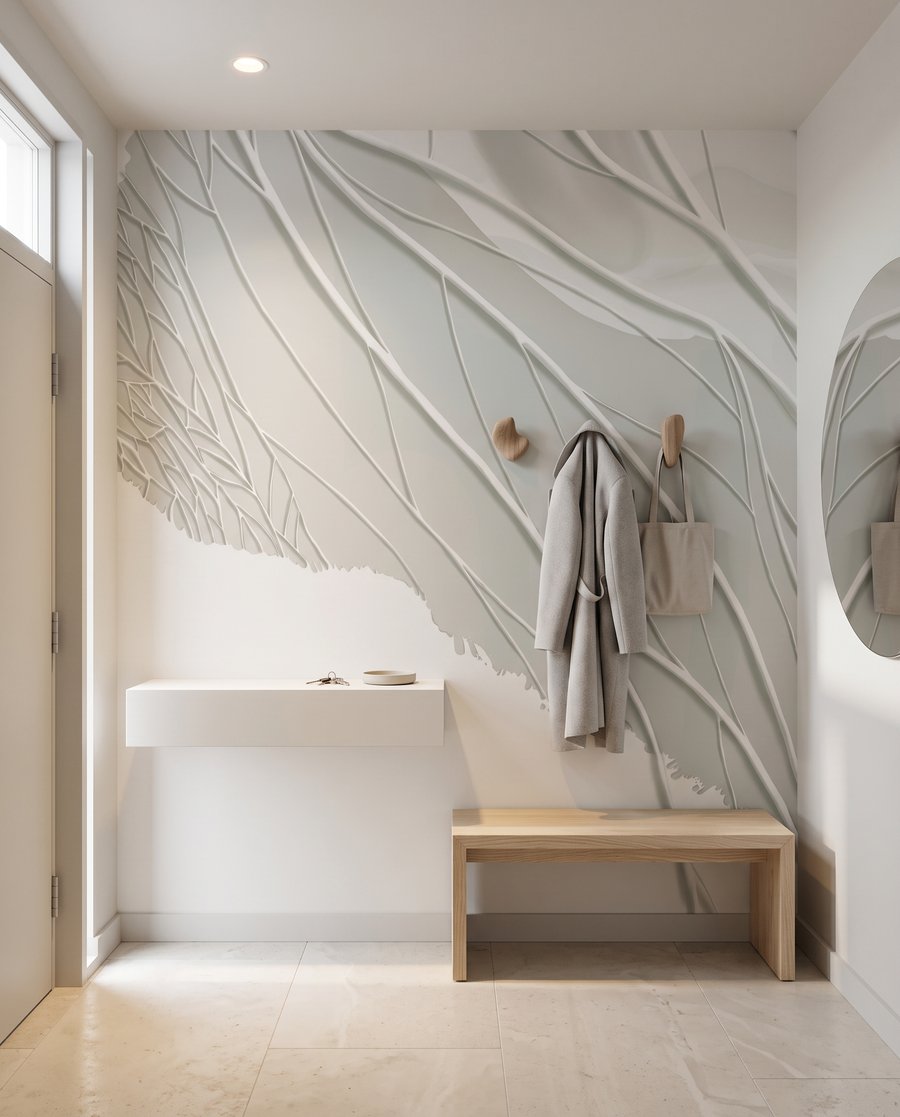 Landschap van witte nerven — interieur 4