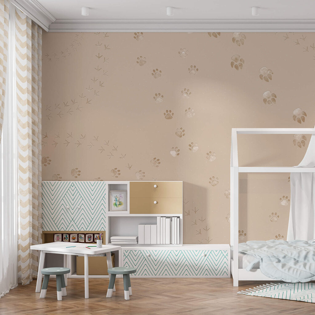 Kleine bloemen volgen sierbogen — interieur 1