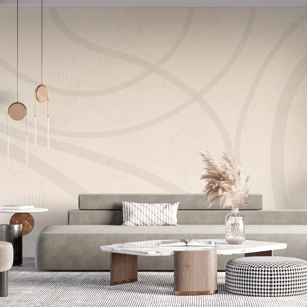 Bleke lijnen in bochten — interieur 1