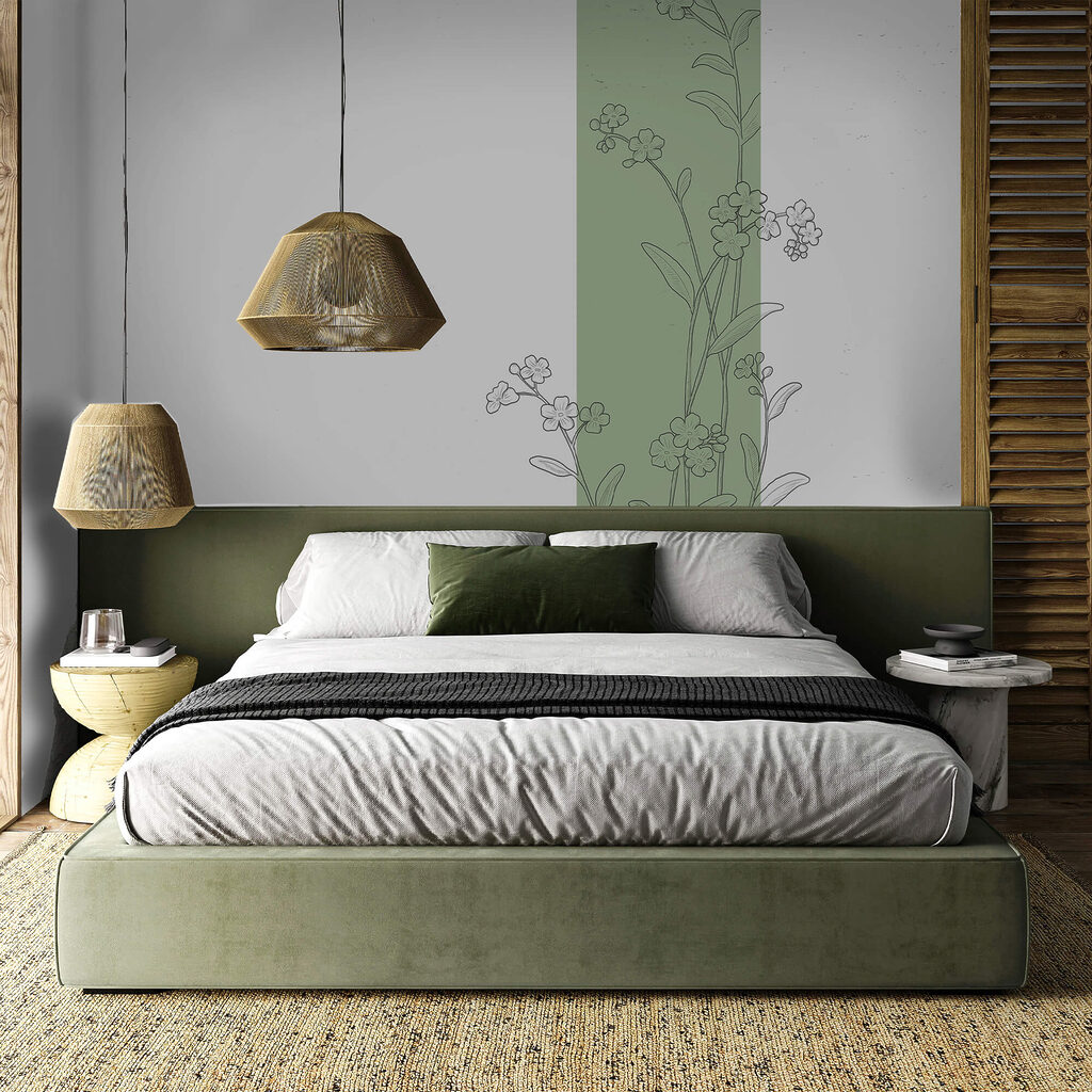 Tekening van bloemen en bladeren — interieur 2