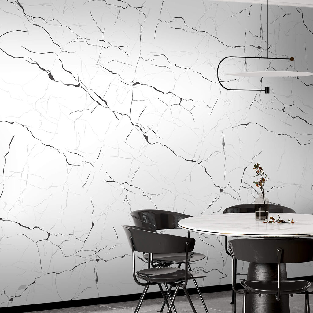 Zwarte barstjes op wit — interieur 2