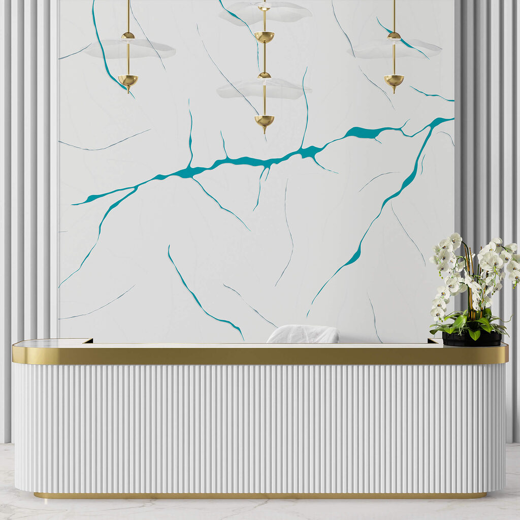 Dunne aders met kleuraccenten — interieur 2
