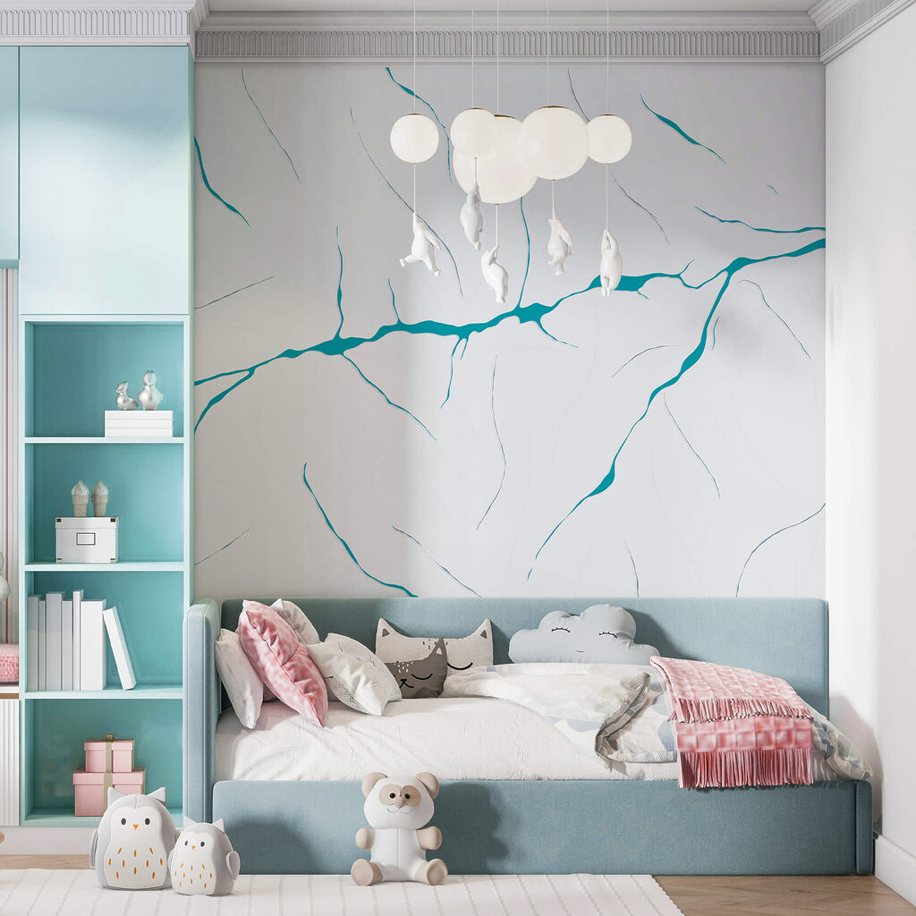 Dunne aders met kleuraccenten — interieur 3