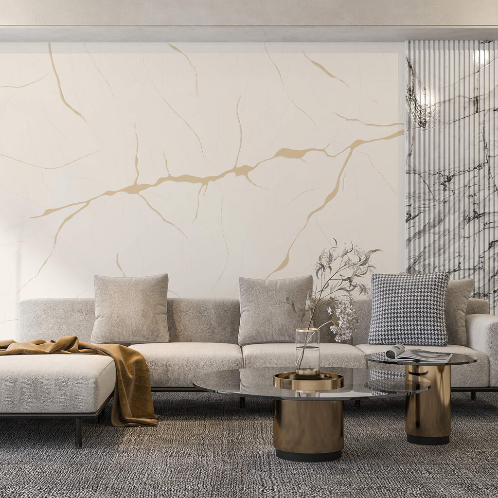 Dunne aders met kleuraccenten — interieur 1