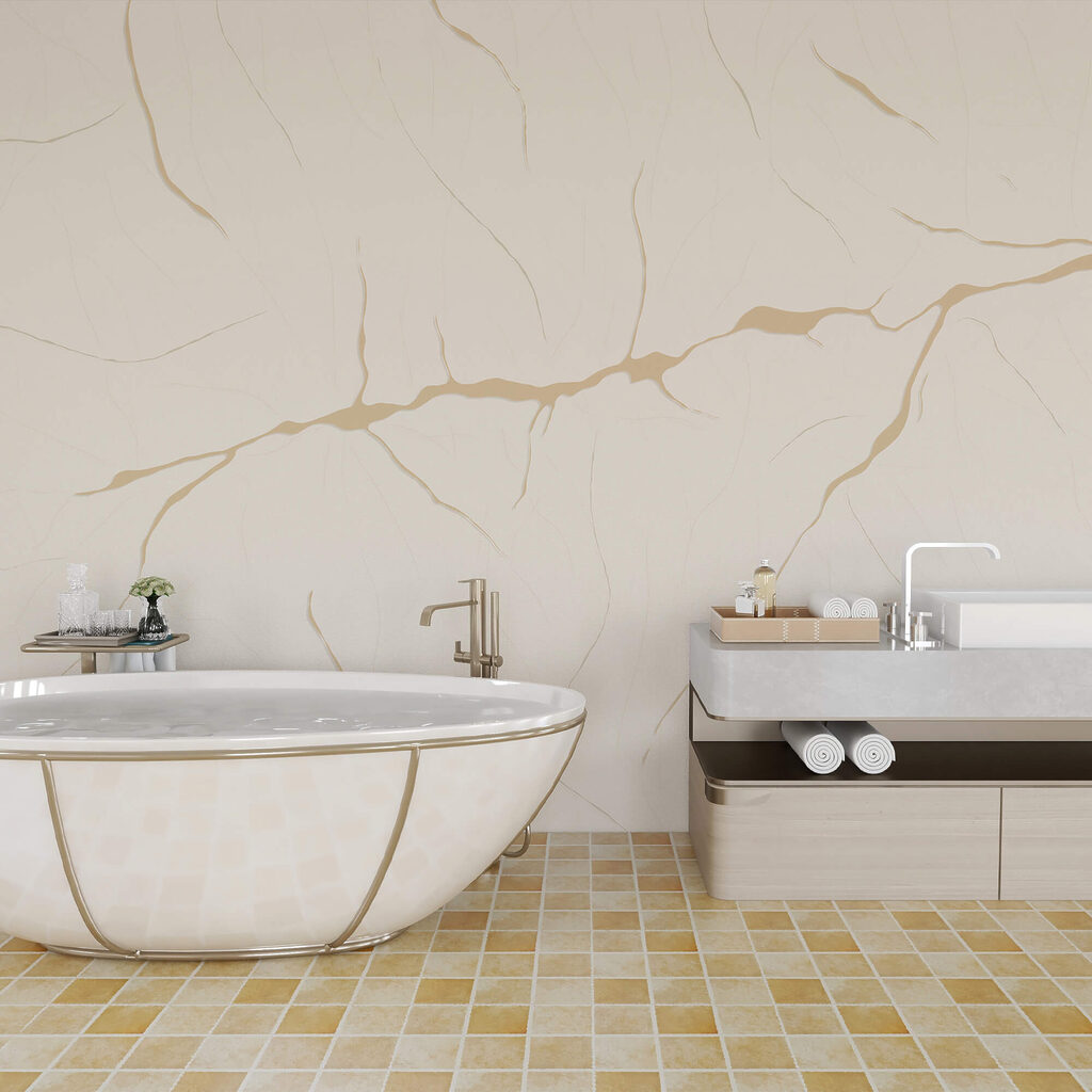 Dunne aders met kleuraccenten — interieur 2