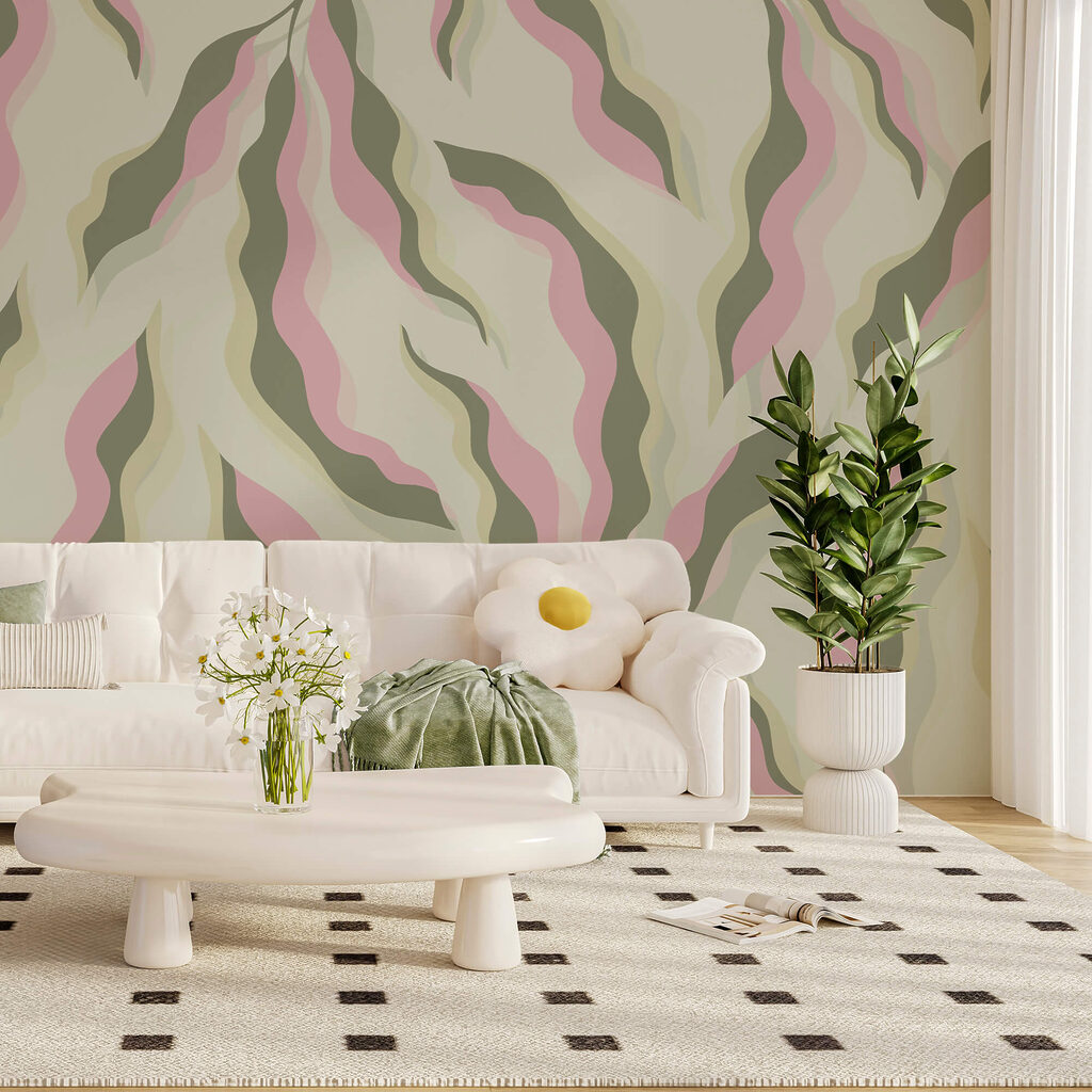 Golvende bladeren in pasteltinten — interieur 2