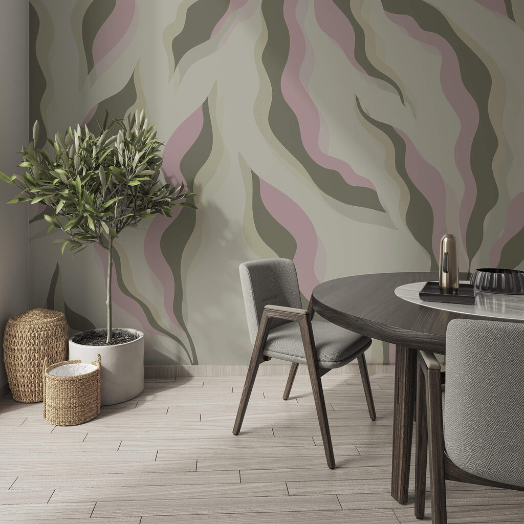 Golvende bladeren in pasteltinten — interieur 3