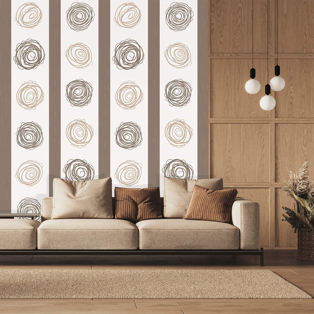 Spiralen tussen rechte strepen — interieur 3