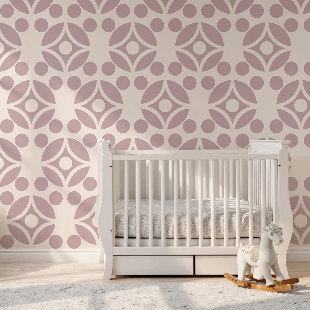 Bloemvormen in symmetrische rijen — interieur 2