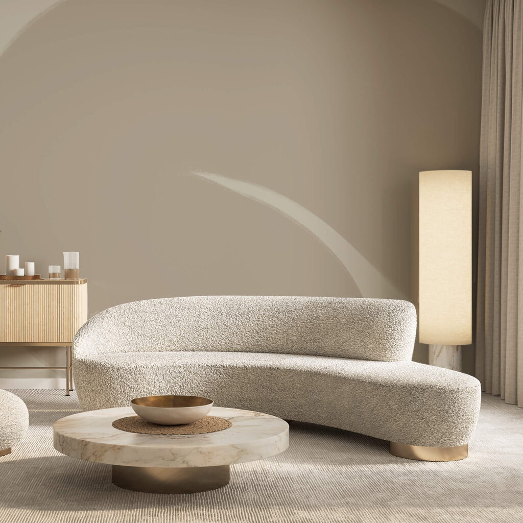 Ronde vormen vloeien samen — interieur 2