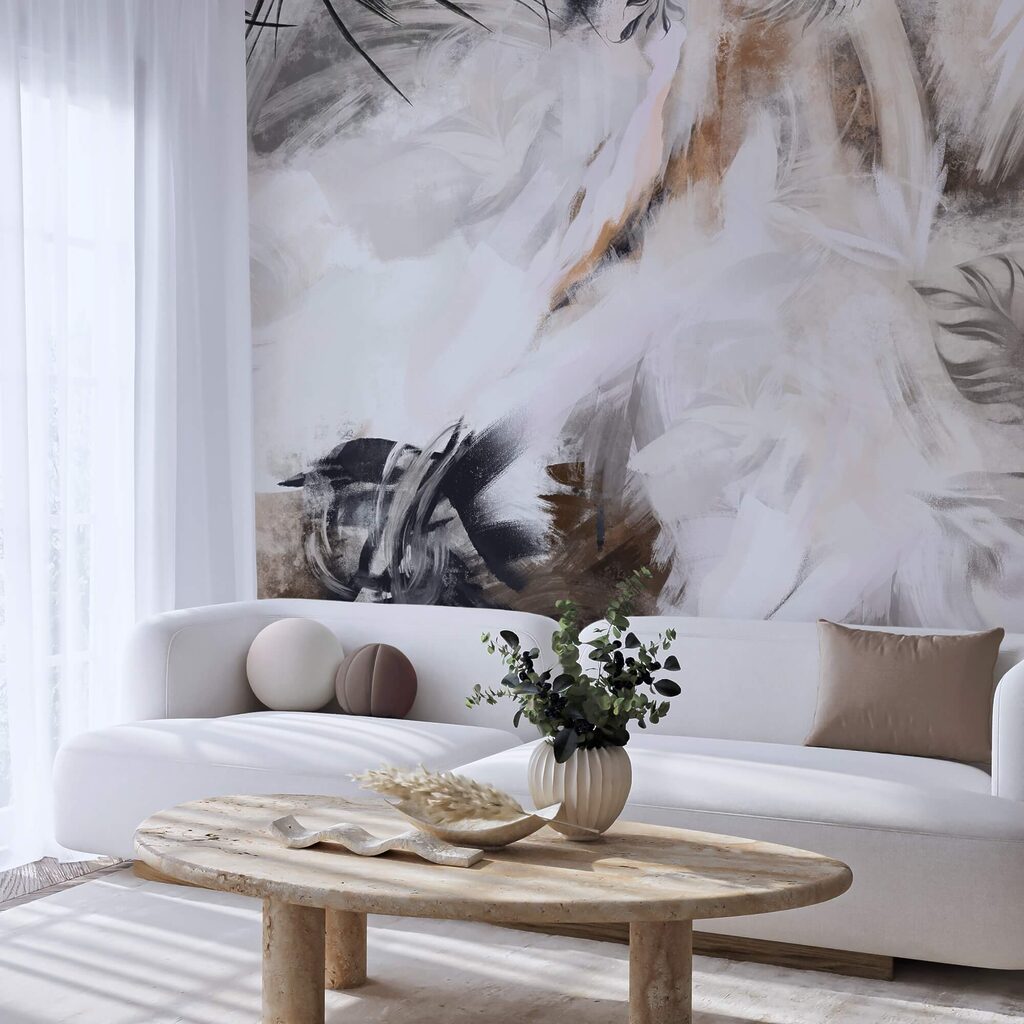 Losse penseelstreken ontmoeten elkaar — interieur 3