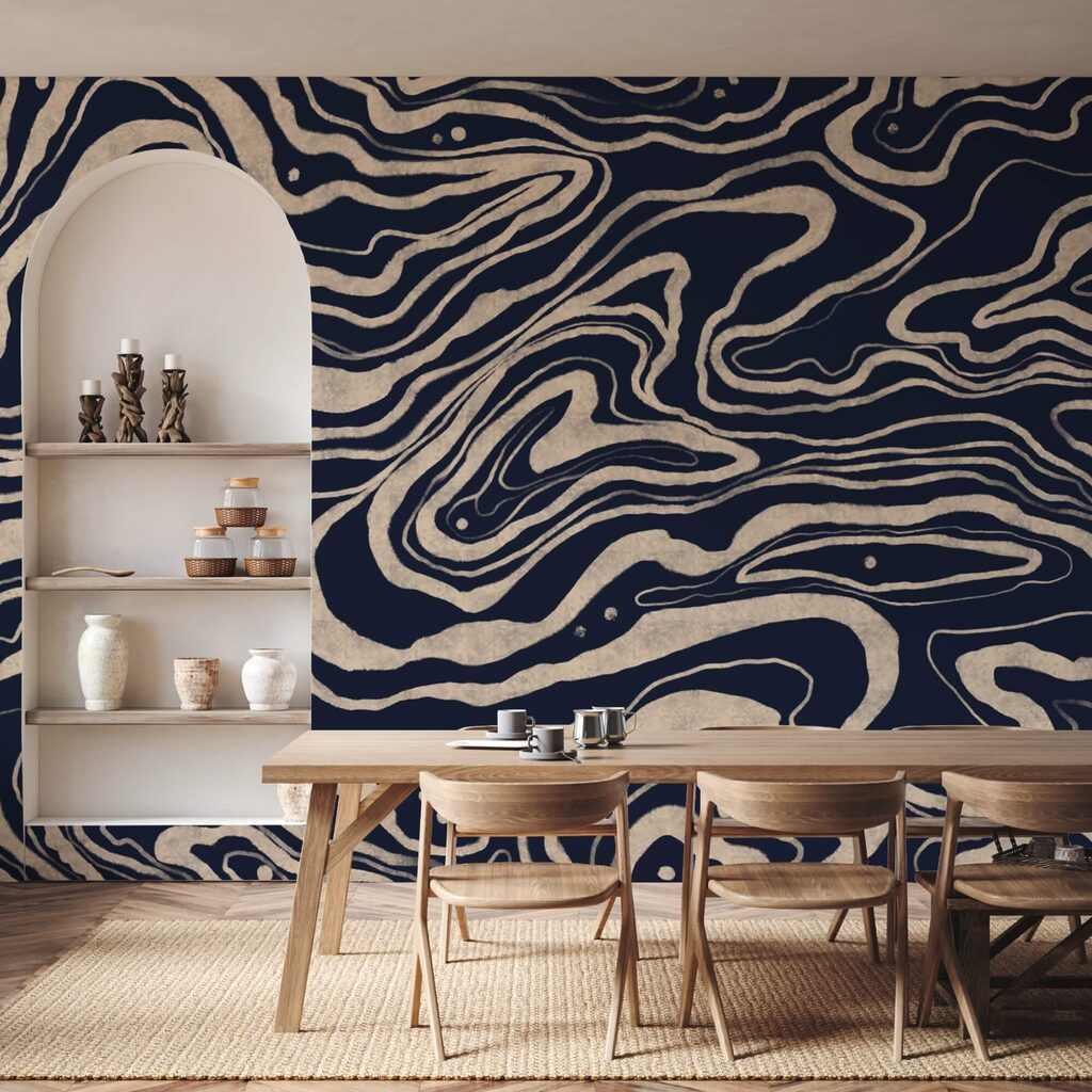 Golven van dunne contouren — interieur 2