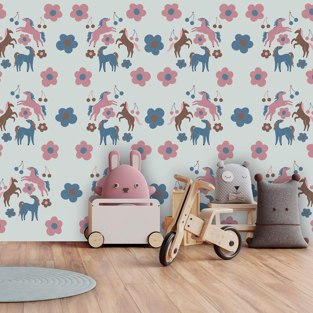 Kleine herten tussen bloemen — interieur 2