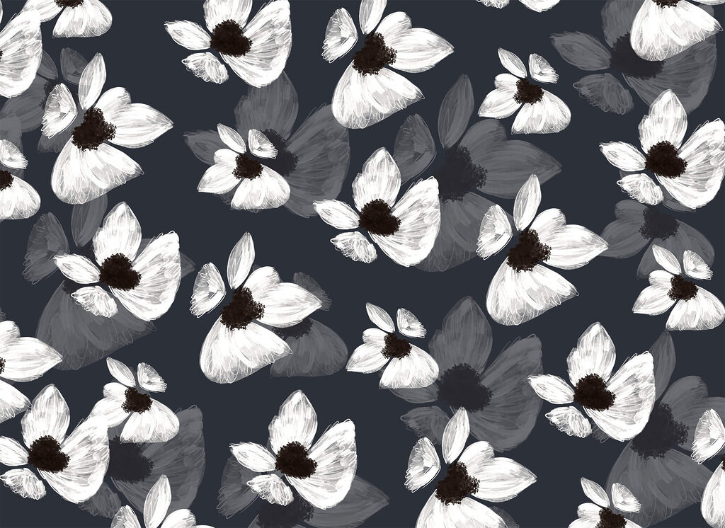 Witte bloemen, donkere harten — volledig ontwerp