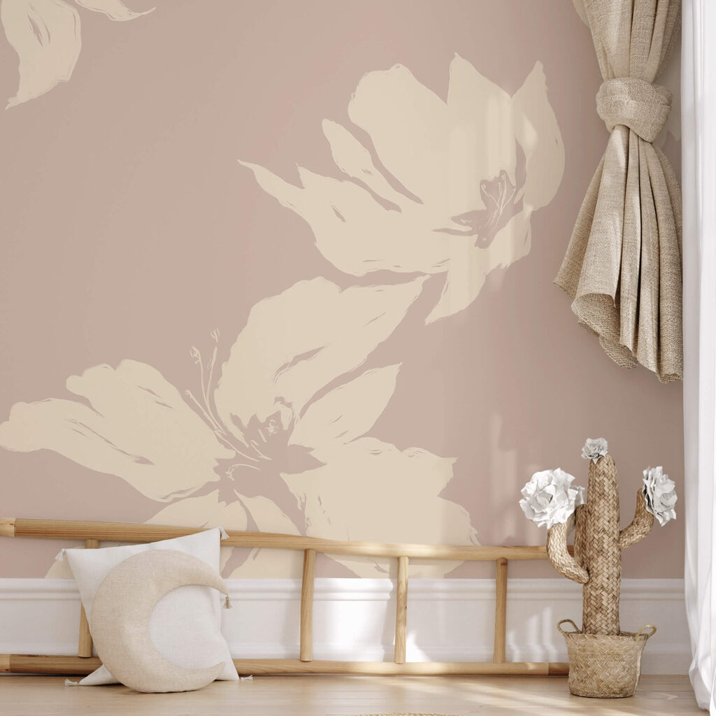Bloemen als lichte silhouetten — interieur 4