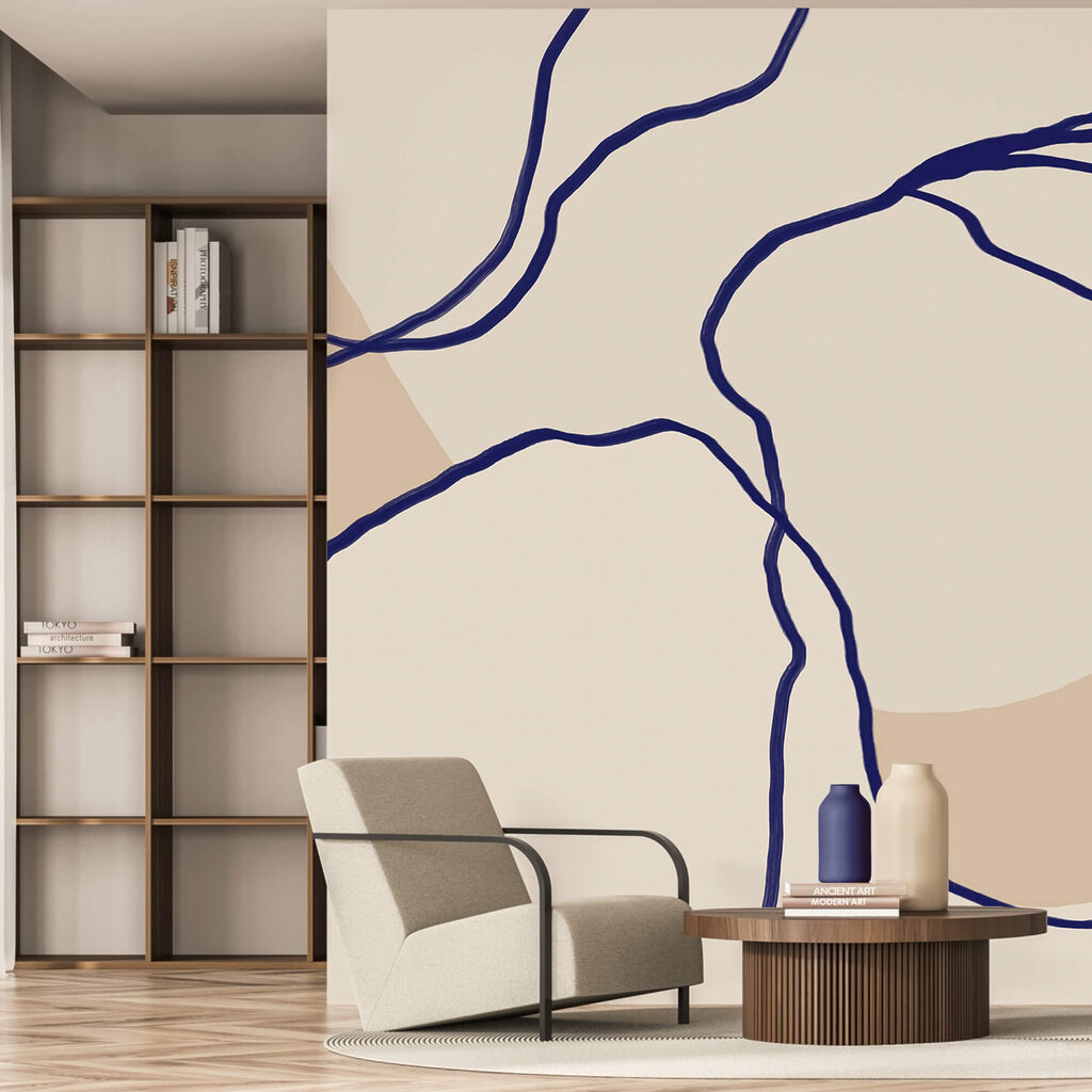Een blauwe lijn dwaalt — interieur 4