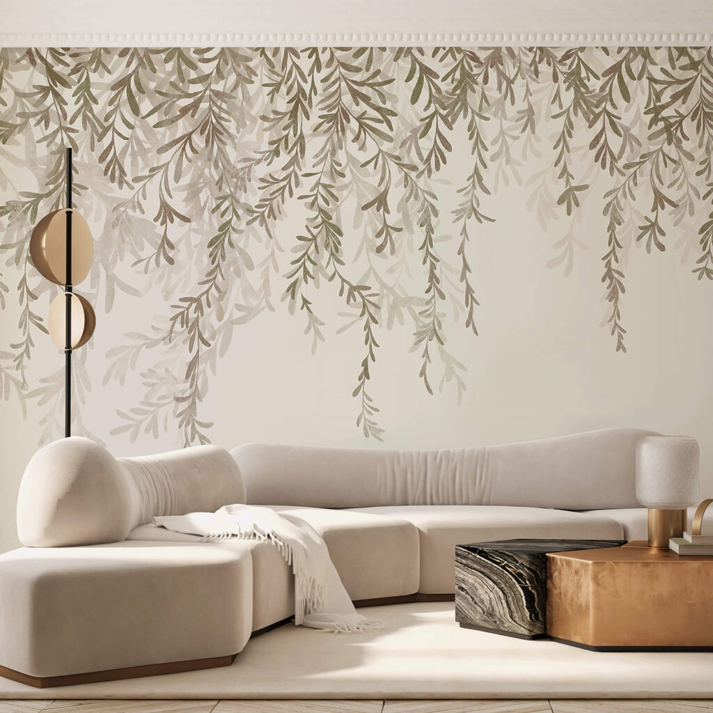 Gordijn van fijne bladeren — interieur 2