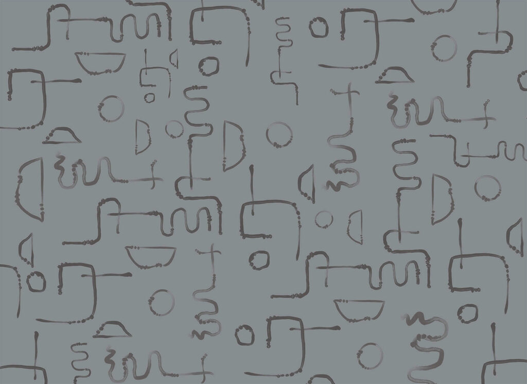 Losse lijnen in grijs — volledig ontwerp