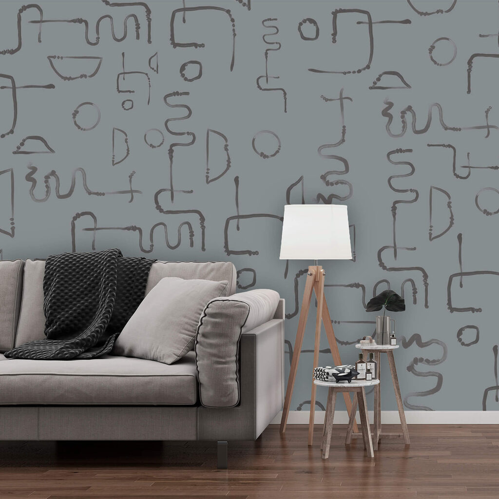 Losse lijnen in grijs — interieur 2