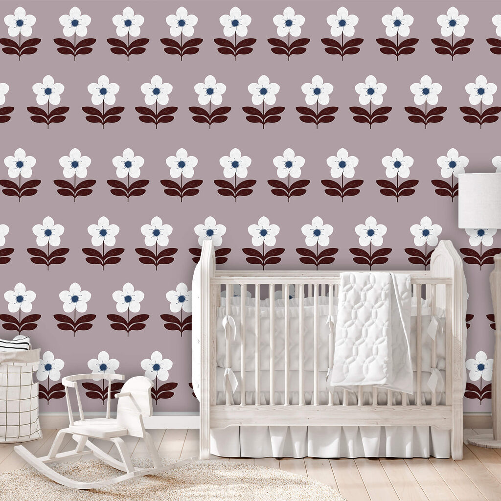 Bloemen in kleine rijtjes — interieur 1