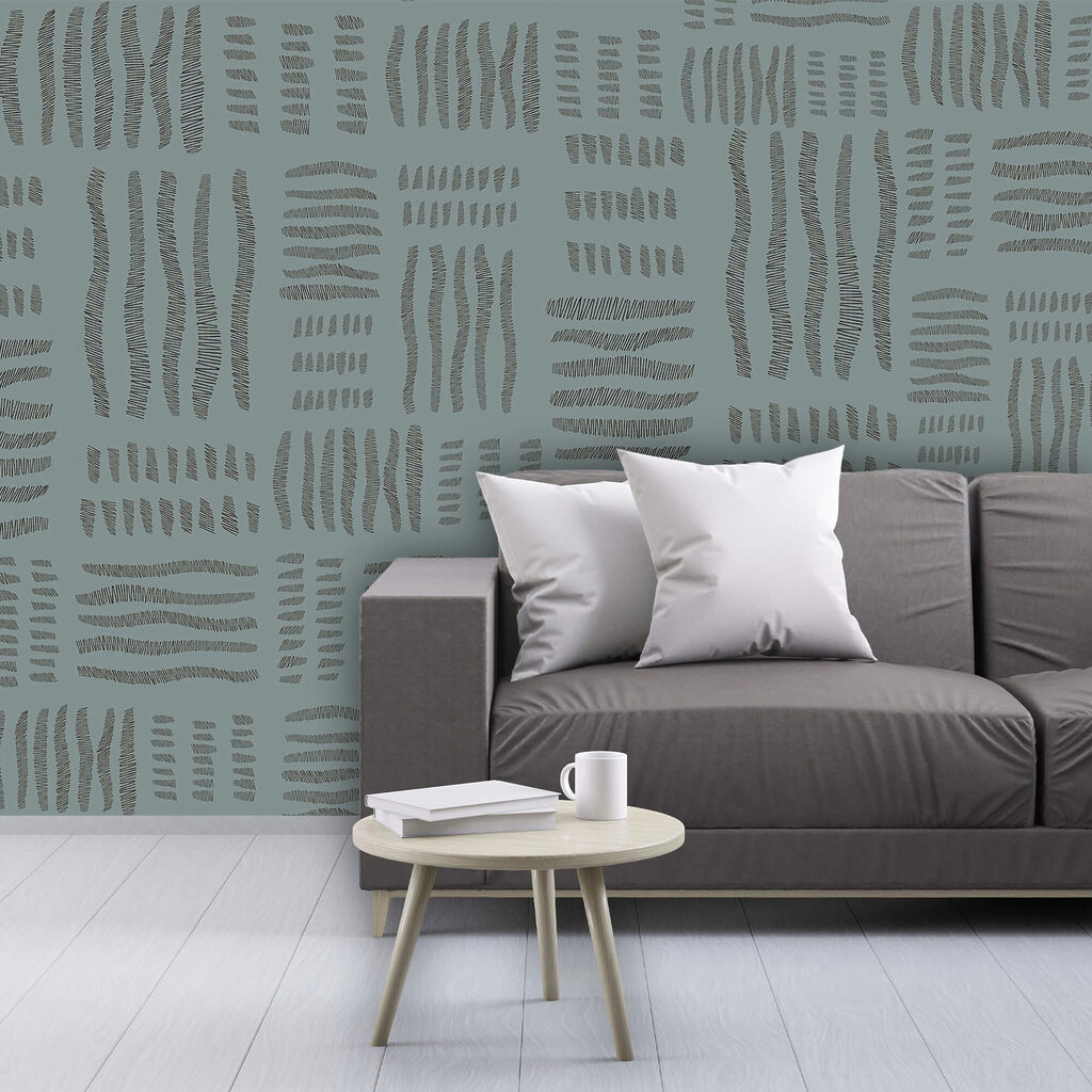 Streepjes vormen een vlechtpatroon — interieur 2