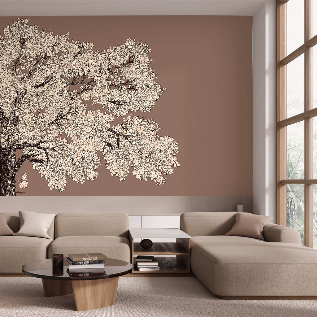 Boomkroon in fijne bloemlijnen — interieur 1
