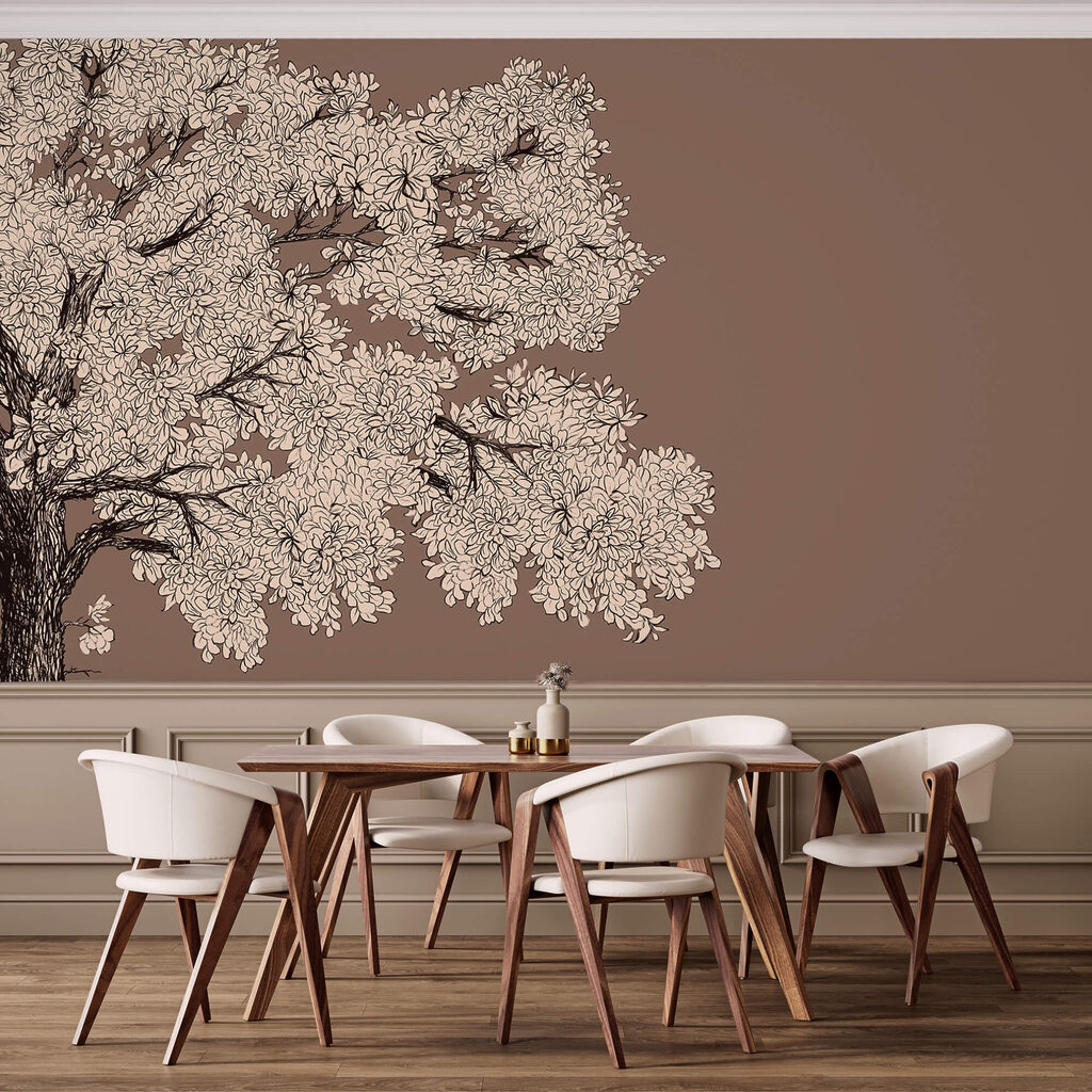 Boomkroon in fijne bloemlijnen — interieur 2