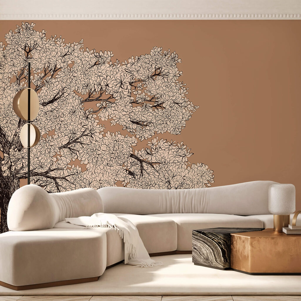 Boom met witte bloemen — interieur 1