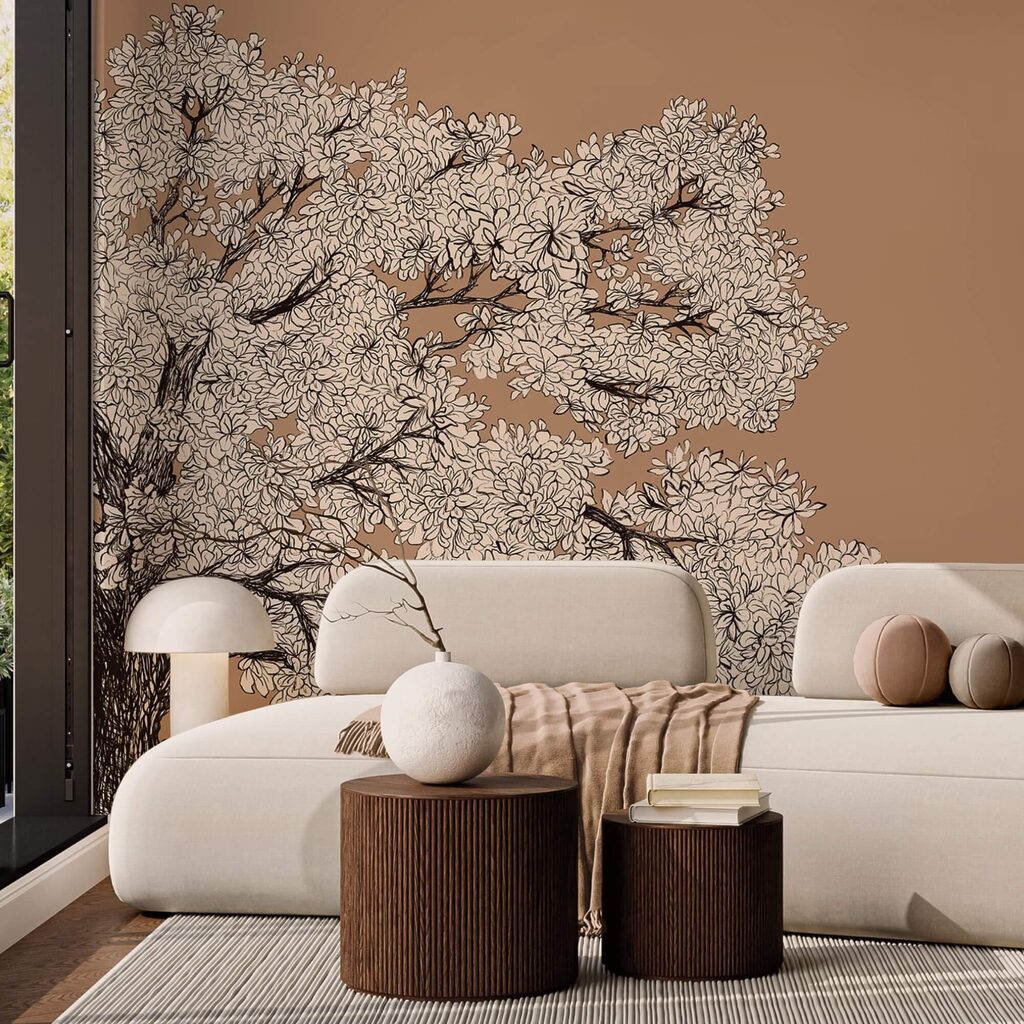 Boom met witte bloemen — interieur 3