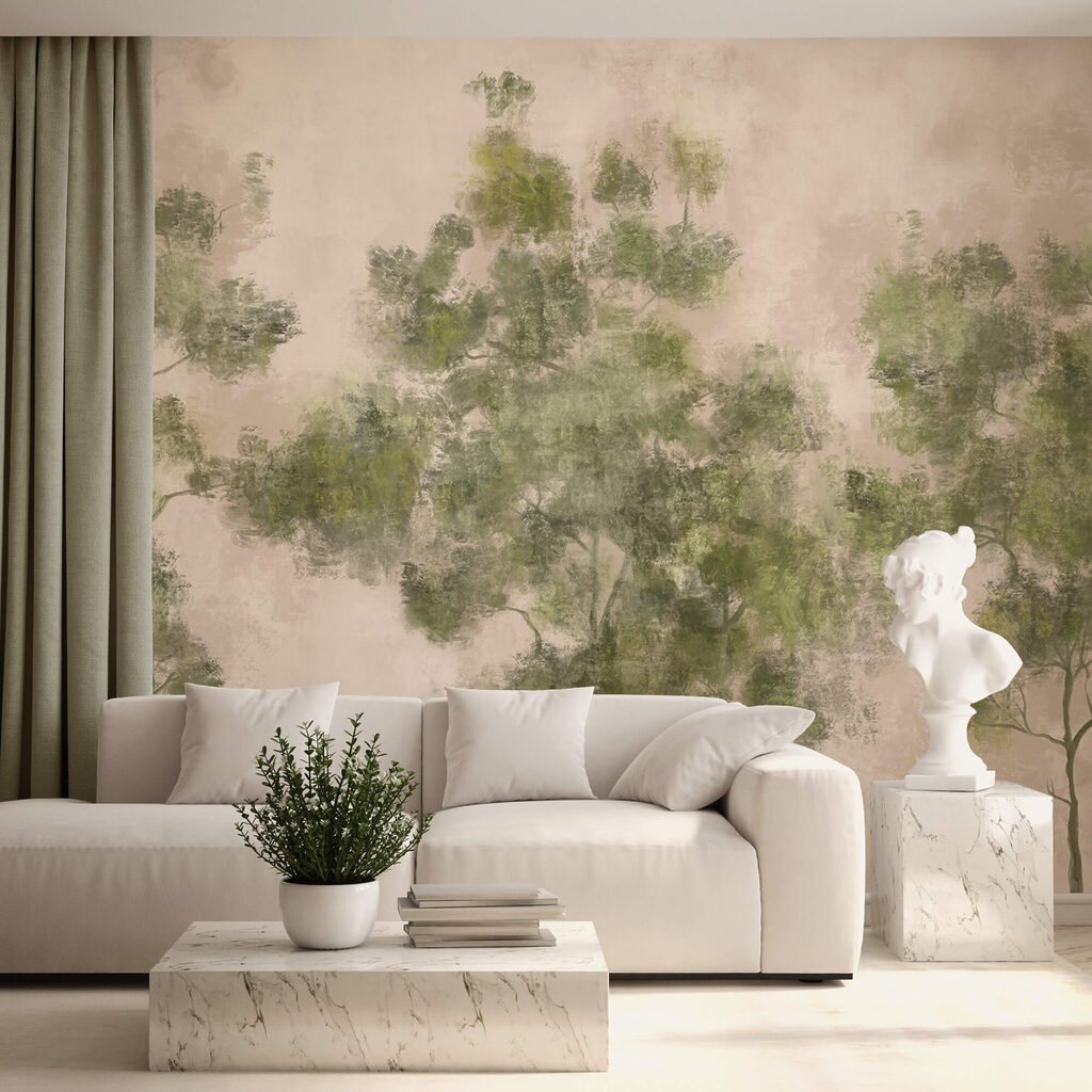 Kleine bomen in groentinten — interieur 3