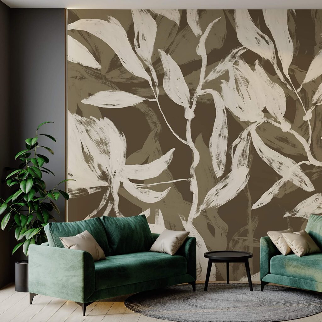 Op de natuur geïnspireerd botanisch patroonontwerp — interieur 2