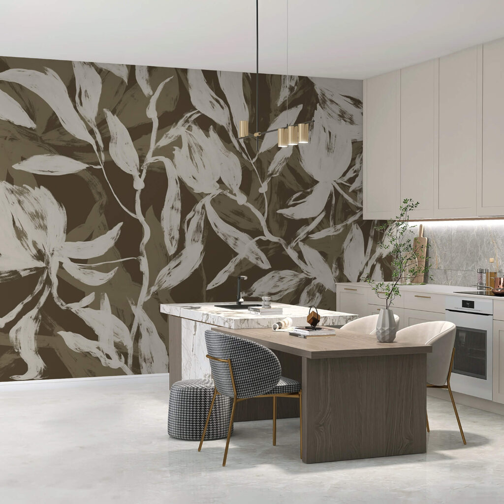 Op de natuur geïnspireerd botanisch patroonontwerp — interieur 3