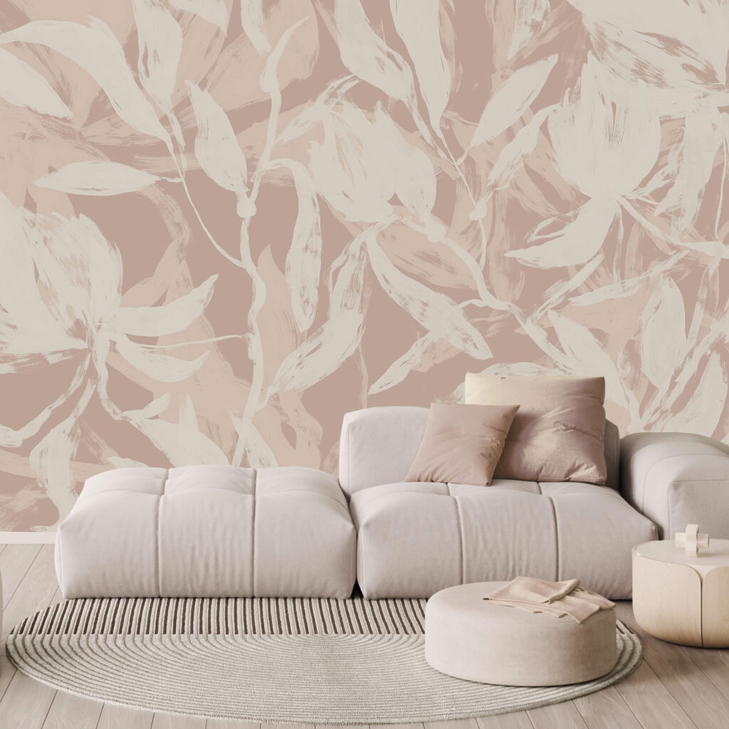 Delicate bladeren op zachte achtergrond — interieur 2