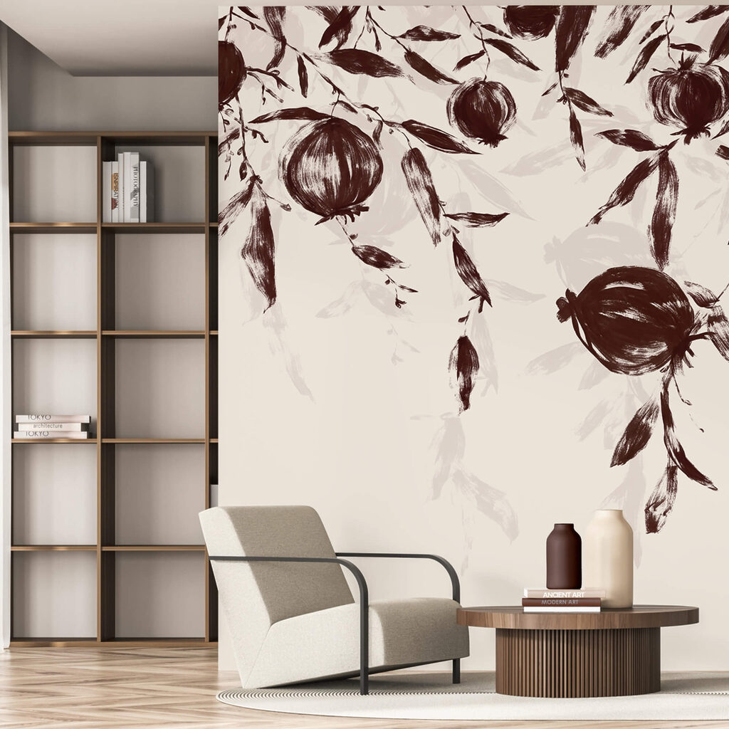 Donkere granaatappels hangen neer — interieur 2