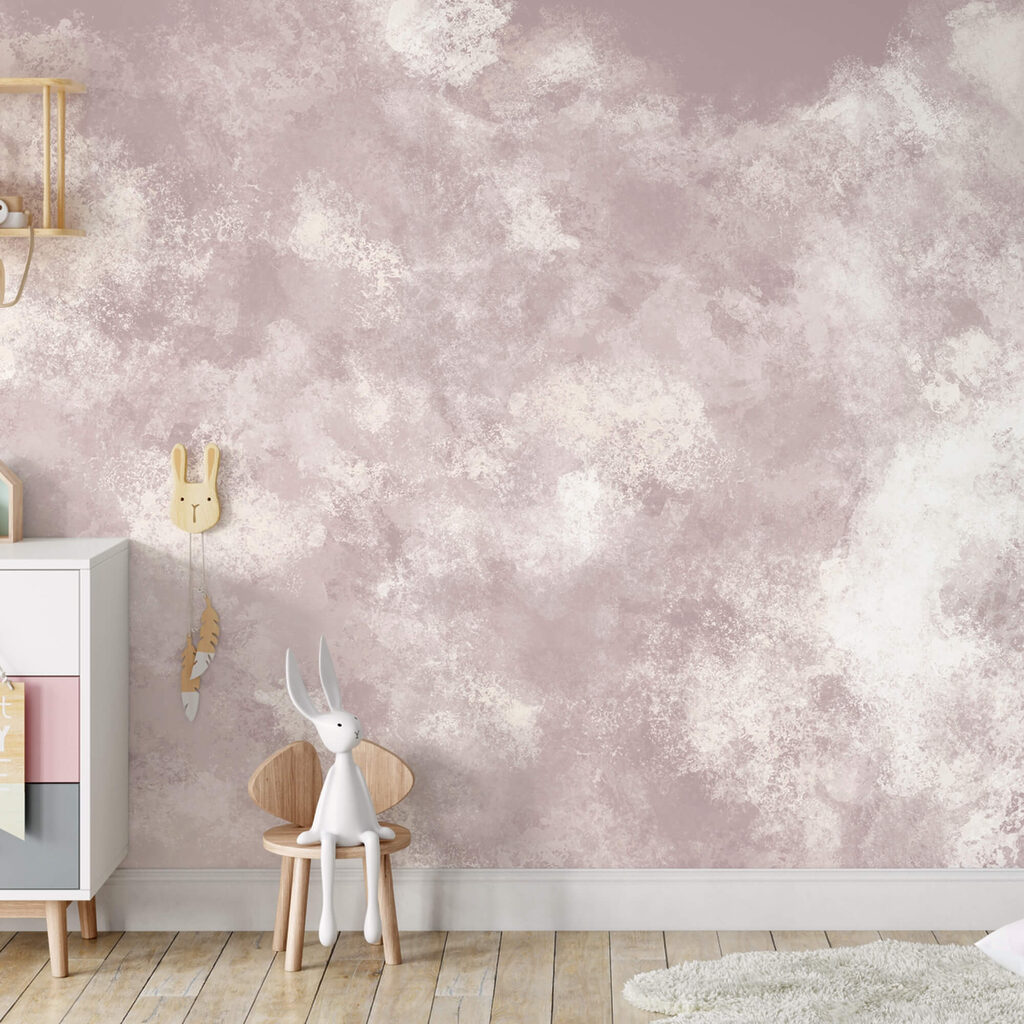 Witte en roze achtergrond in een interieur