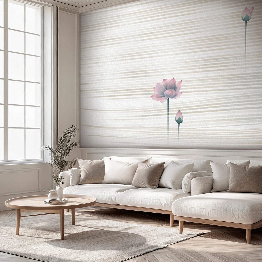 Lotus tussen horizontale lijnen — interieur 1