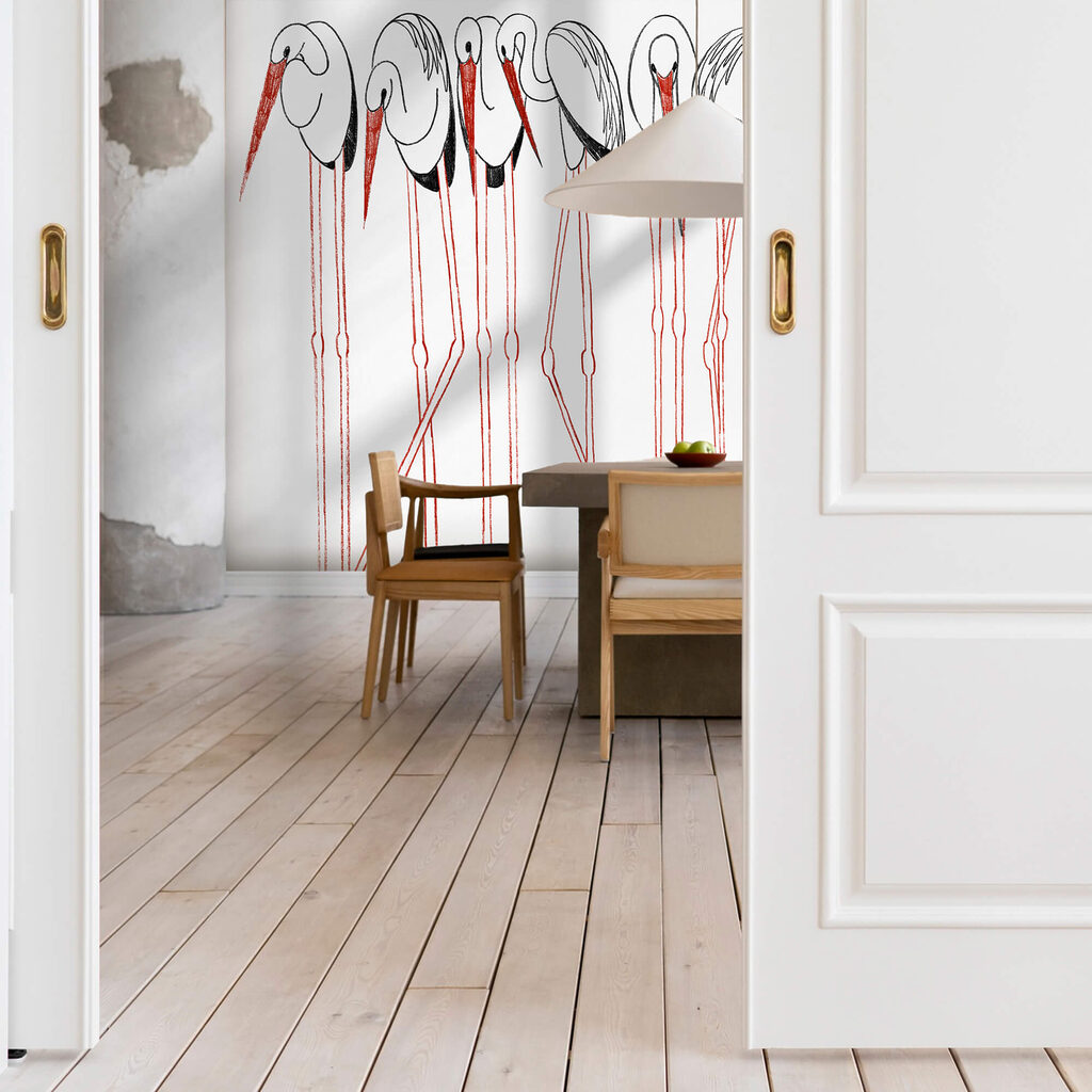 Vogels op rode stelten — interieur 2