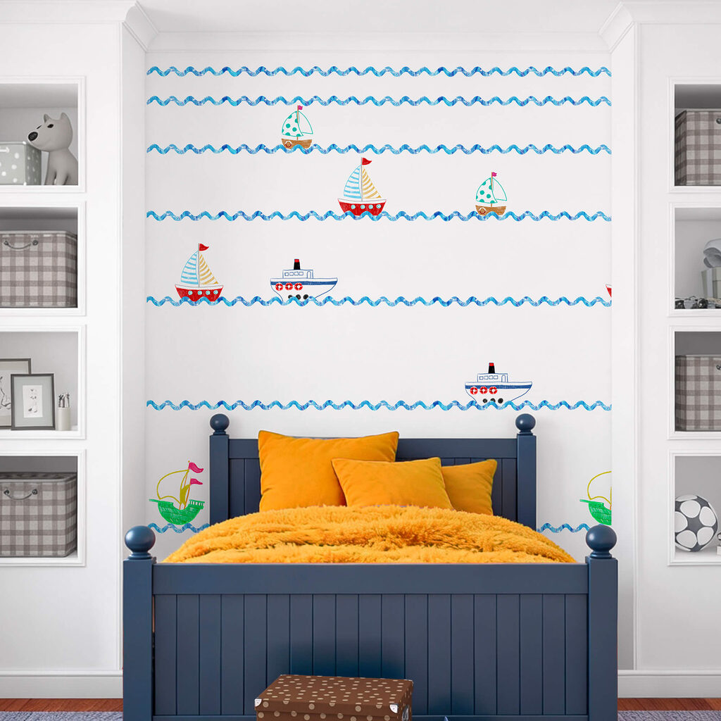 Bootjes en zwemmende zeedieren — interieur 2