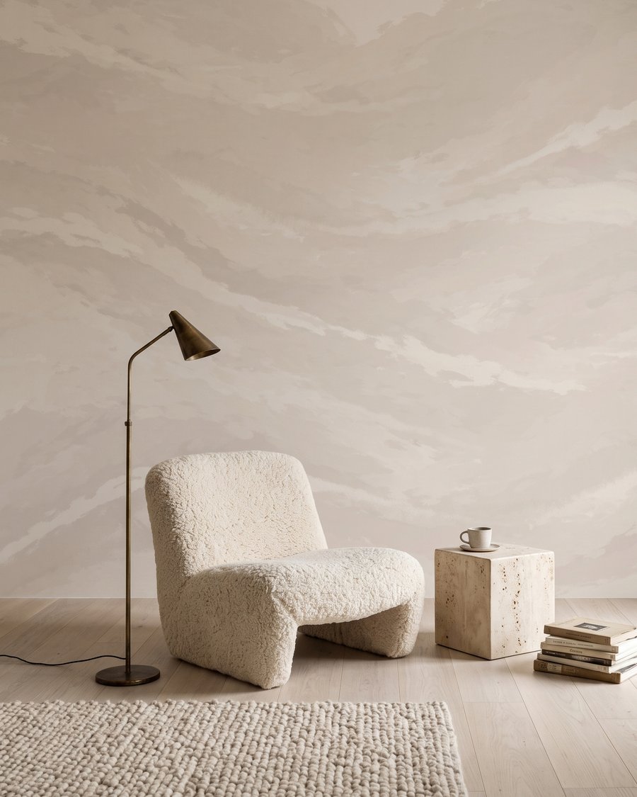 Zachte golven van verf — interieur 3