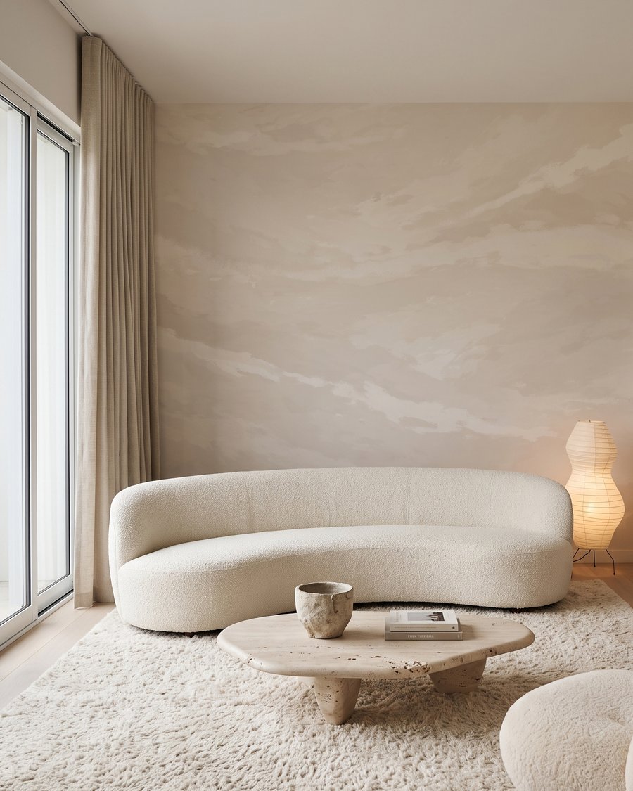 Zachte golven van verf — interieur 4